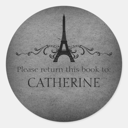 Autocollants vintages, Gris (Devant)