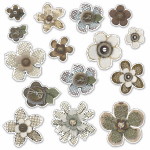 Autocollants vintages pour scrapbook Ephemera Vint