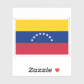 autocollants vinyle drapeau du Venezuela (Feuille)
