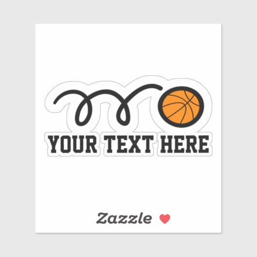 Autocollants vinyles de l'équipe de basket-ball en (Feuille)