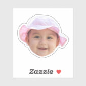 Autocollants visage de bébé (Feuille)