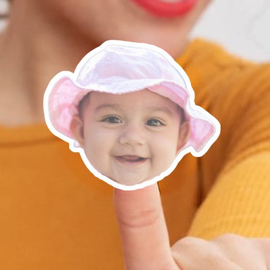 Autocollants visage de bébé