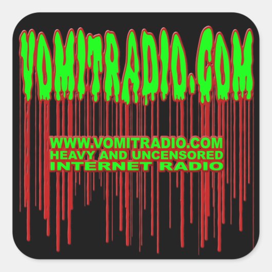 Autocollants VomitRadio (Devant)