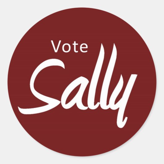autocollants - vote Sally (Devant)