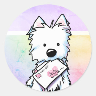 Autocollants Westie Love Letters