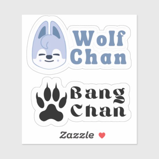 Autocollants Wolf Chan (découpe sous la forme d'un (Feuille)