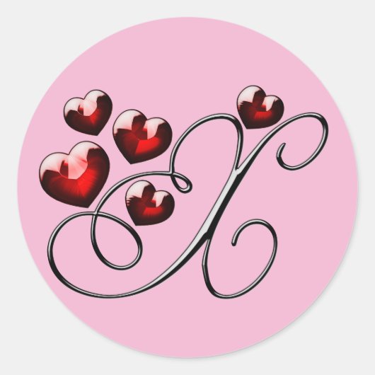 autocollants X initiaux monogramme (Devant)