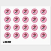 Autocollants XOXO Love Rose (Feuille)