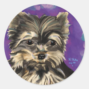Autocollants Yorkie naturels