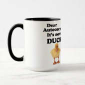 AUTOCORRECT, HET IS NOOIT EENVOUDIG! T-shirt Mok (Links)