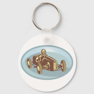 autocoureur Classic Motorsport Art Sleutelhanger