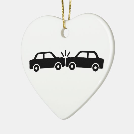 Autocrash Keramisch Ornament (Links)