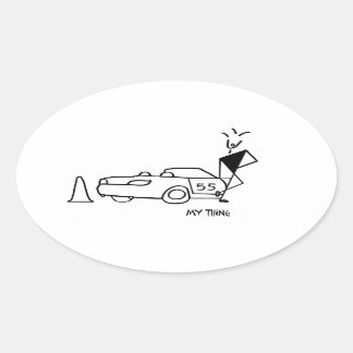 Autocross stickers, autoracing stickers, ovale sticker