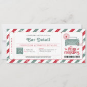 Autodecoratie Kerstcadeaubon Kaart (Voorkant)