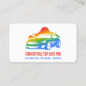 Autodetail kleurrijk visitekaartje (Voorkant)