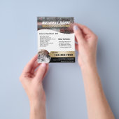 Autodetailing Autowasserette Modern Gold Label-rei Flyer (Hand)