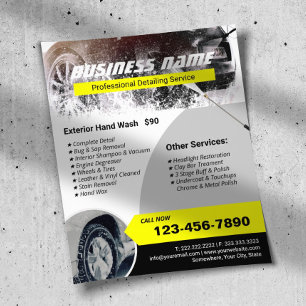 Autodetailing Powerwas Professionele Reiniging  Flyer