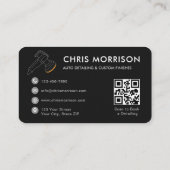 Autodetailing Services QR-code Professioneel Visitekaartje (Achterkant)