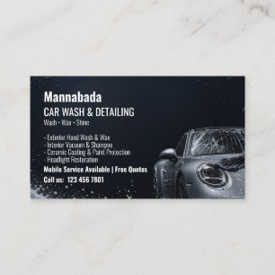 Autodetailing Wassen Modern Professionele Auto Visitekaartje