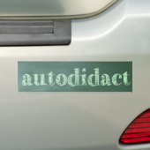 autodidact bumpersticker (Op auto)