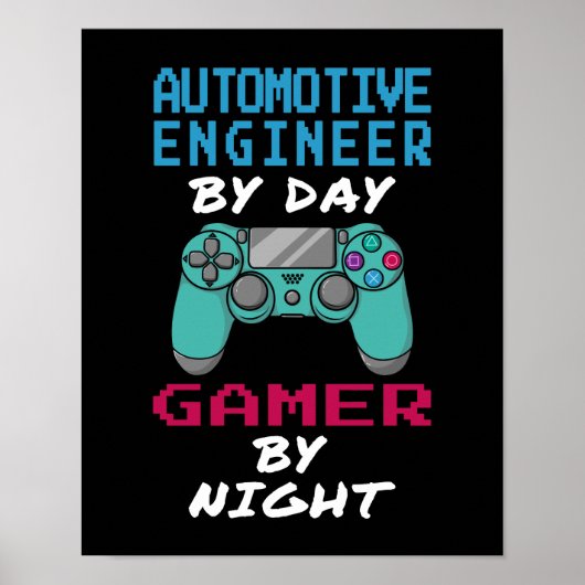 autoengineer gamer poster (Voorkant)