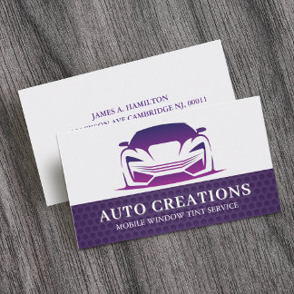 Autoglas raamfolie service visitekaartje