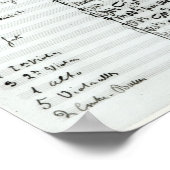 Autograafscore van Wet III Poster (Hoek)