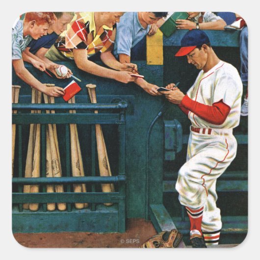 Autograafsessie Vierkante Sticker (Voorkant)