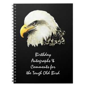 Autograph Comment stoere oude vogel verjaardag ade Notitieboek