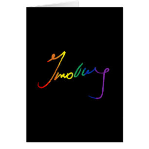 Autographe de Ruth Bader Ginsburg d'arc-en-ciel -