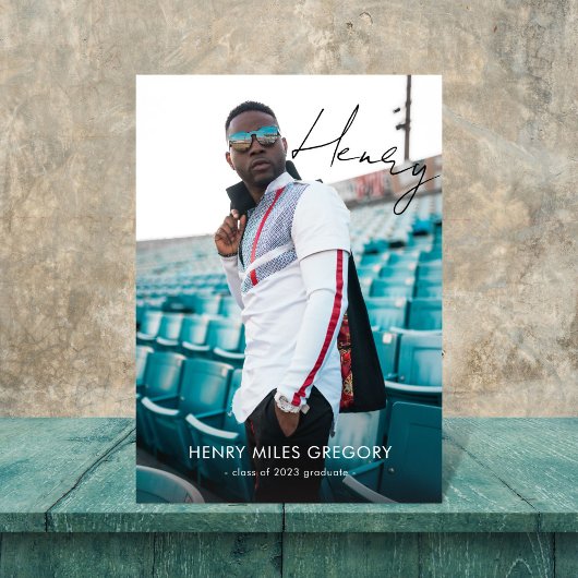 Autographe - Faire-part photo pour diplômés