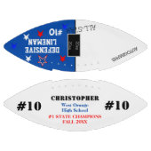 Autographs Schoolkampioenen Colbalt Blue American Football (Panelen)