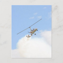 Autogyro in vlucht briefkaart