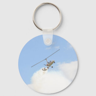 Autogyro in vlucht sleutelhanger