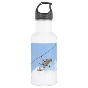 Autogyro in vlucht waterfles