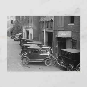Autohandel en service, 1926 briefkaart