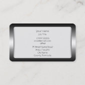 Autohandel - Klassieke auto met stalen zuigereffec Visitekaartje (Achterkant)