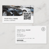 Autohandelaar QR Code Logo Social Media Visitekaartje (Voorkant / Achterkant)