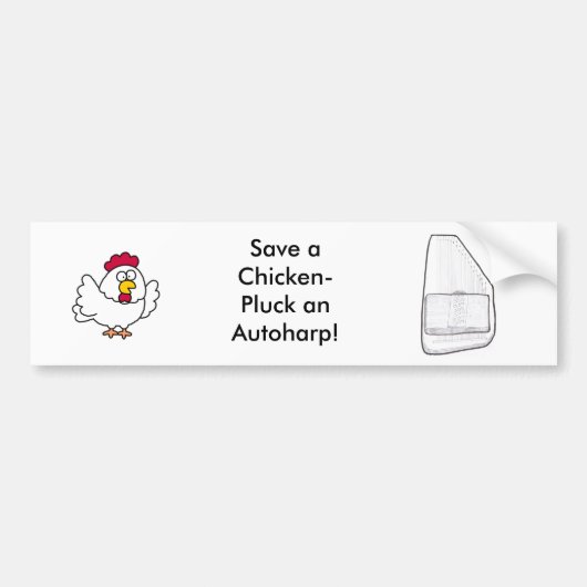 Autoharp-bumpersticker Bumpersticker (Voorkant)