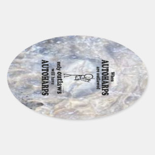 Autoharps Sticker Oval interdit