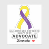 Autoimmune Hépatite Awareness Vinyl Sticker (Feuille)
