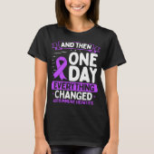 Autoimmune Hepatitis Awareness  Warrior Ribbon T-shirt (Voorkant)