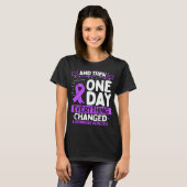 Autoimmune Hepatitis Awareness  Warrior Ribbon T-shirt (Voorkant volledig)