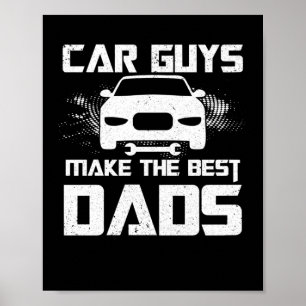 Autojongens maken de beste Dads Fathers Day Mechan Poster