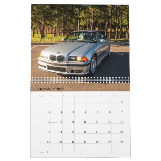 Autokalender Kalender (Okt 2027)