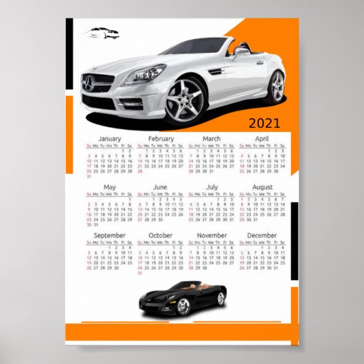 Autokalender Poster (Voorkant)
