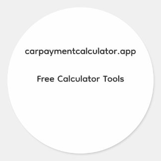 Autolening Calculator Sticker - Gratis Financieel