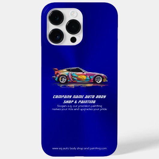 Autolichaamswinkel en precisie het schilderen Case-Mate iPhone case (Achterkant)