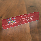 Autolichaamswinkel en precisie het schilderen naambordje (Zijkant)