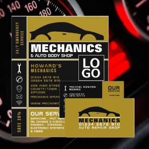 Autologo, Automechanieker & Reparatie-advertenties Flyer